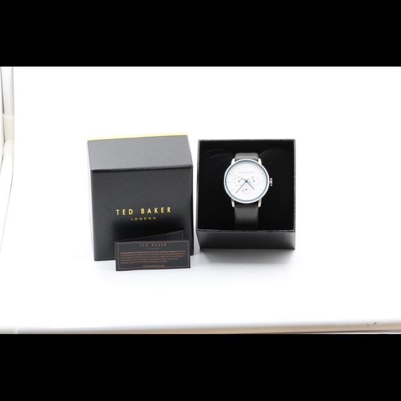 Ted Baker Mens Stainless Steel Watch Gray Band - Picture 2 of 8